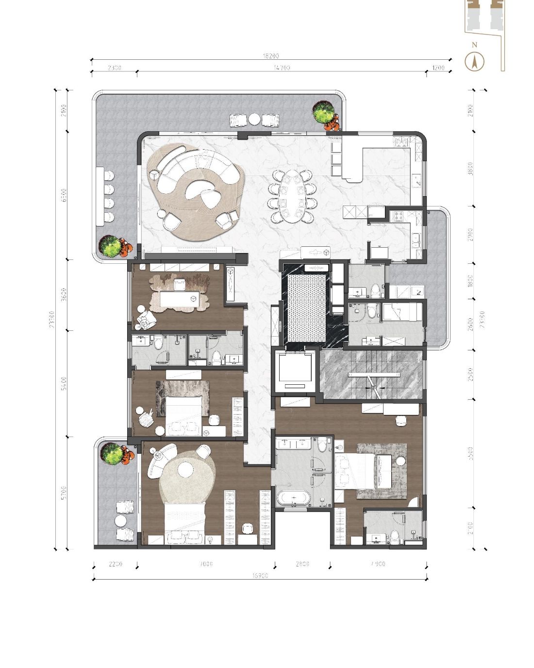 Floor plan of the Type A
