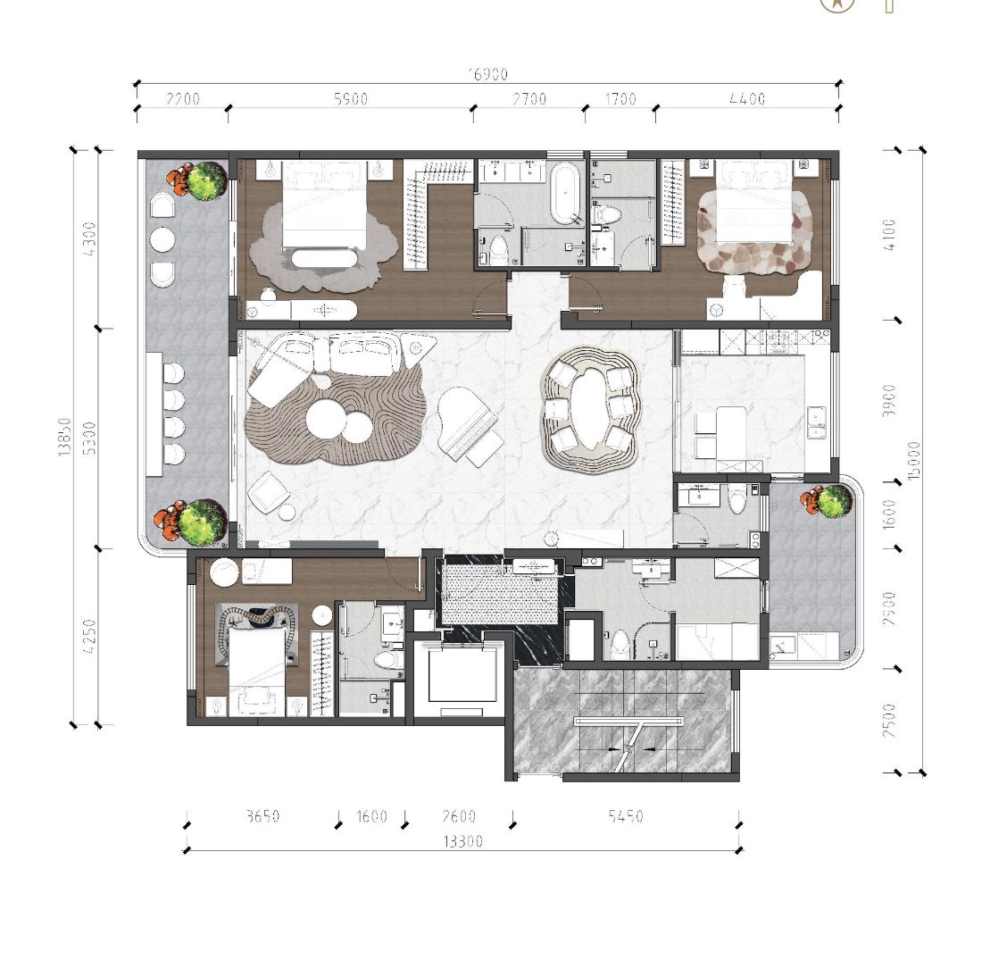 Floor plan of the Type B
