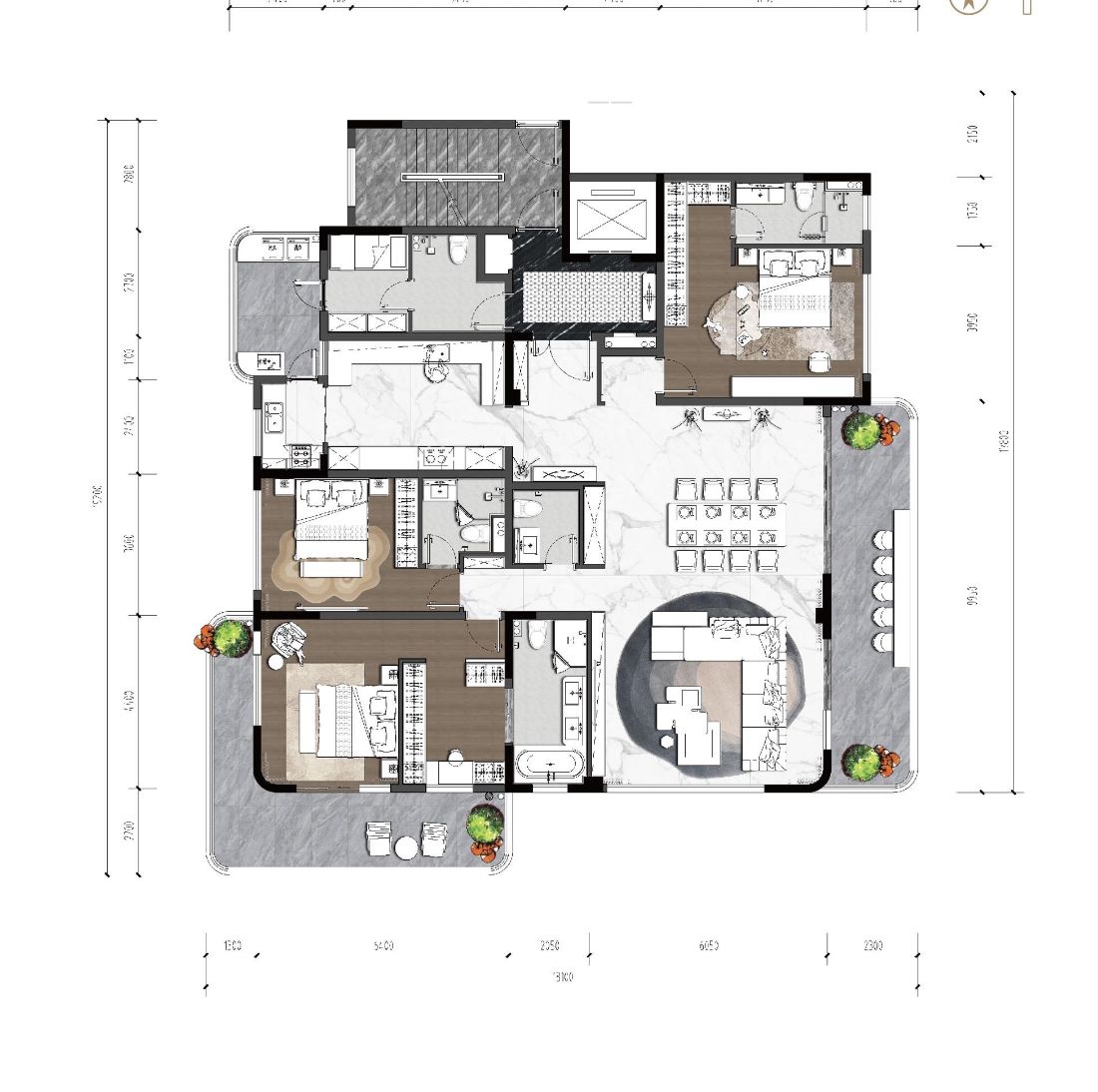 Floor plan of the Type C