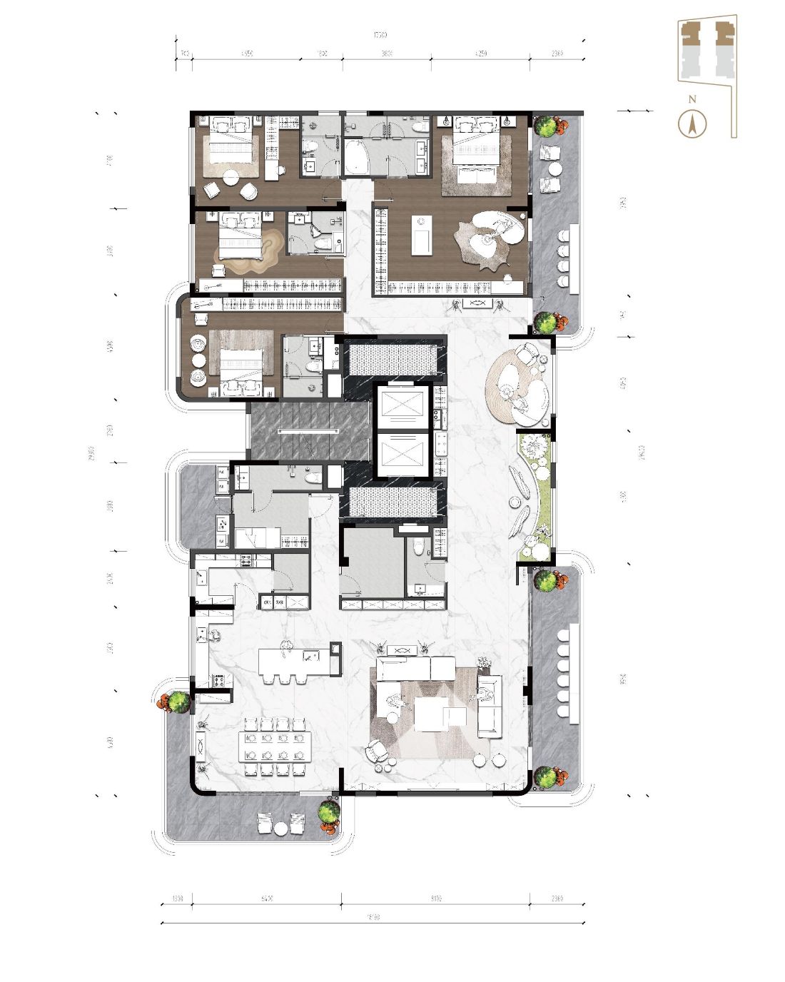 Floor plan of the Type D